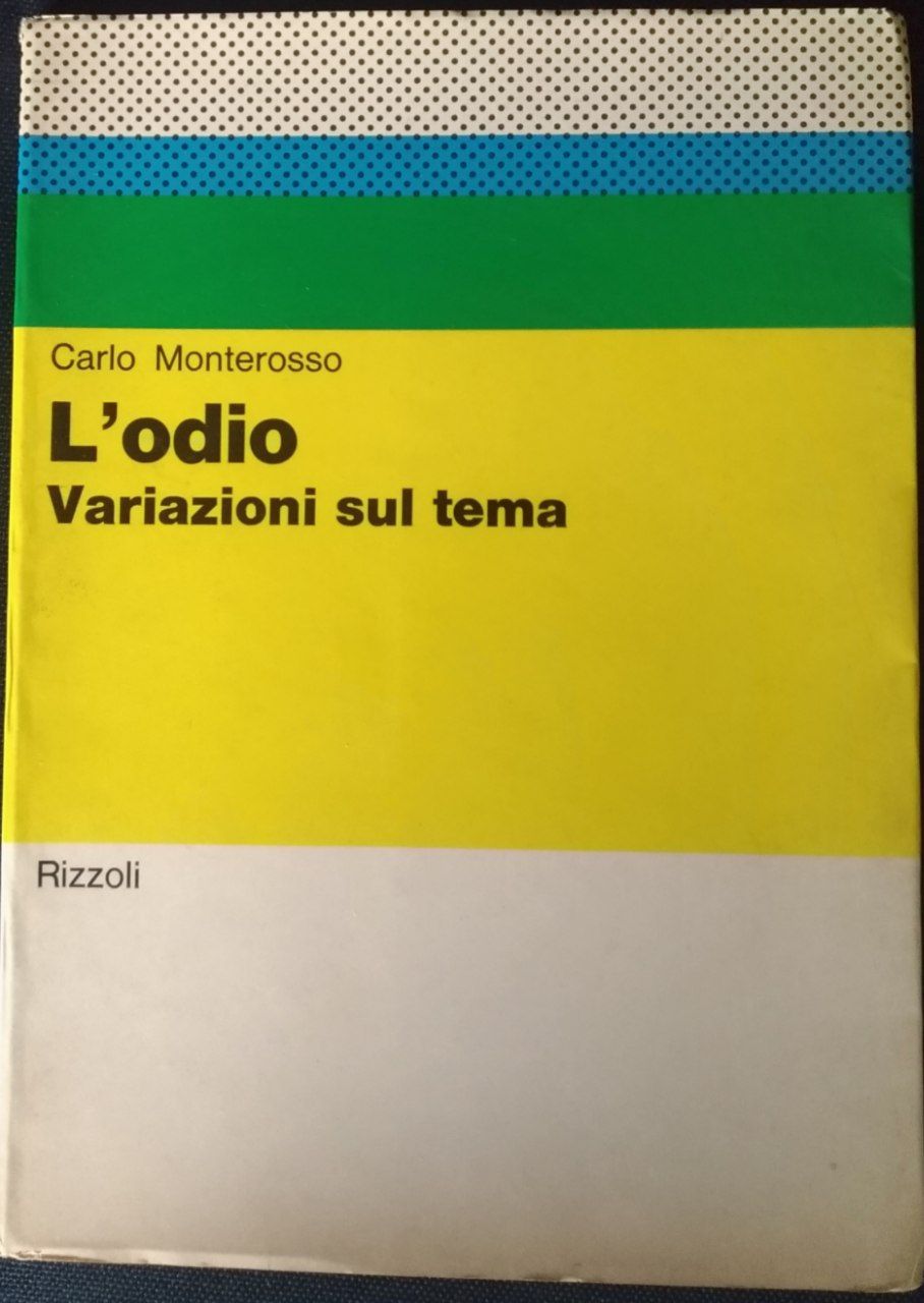 L'odio. Variazioni sul tema - copertina