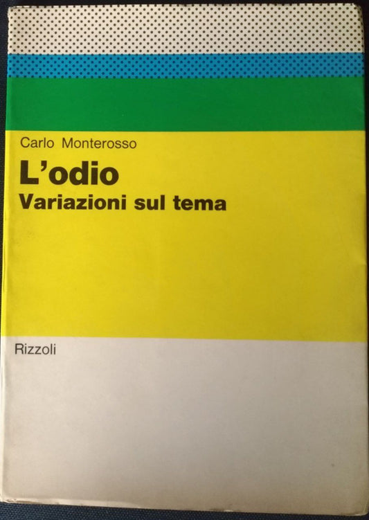 L'odio. Variazioni sul tema - copertina