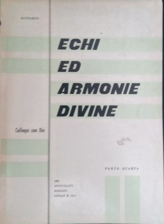 Echi ed armonie divine. (Colloqui con Dio) - copertina