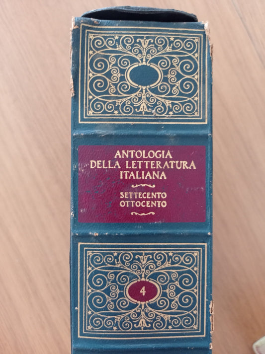 Antologia della letteratura italiana 4 - copertina