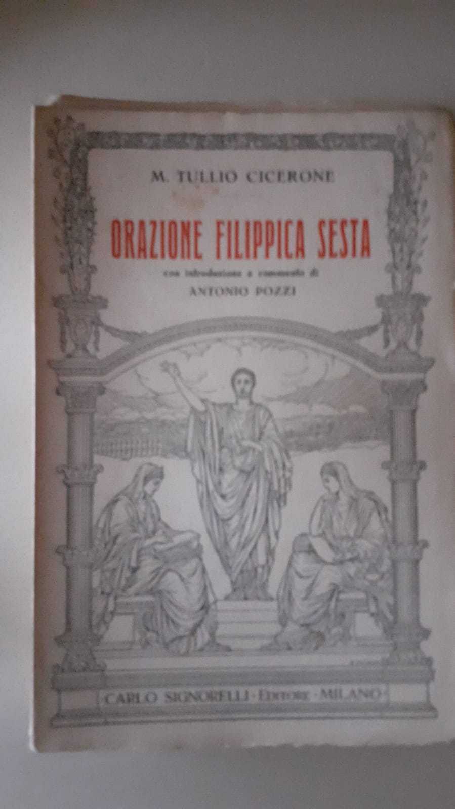 Orazione Filippica Sesta - copertina