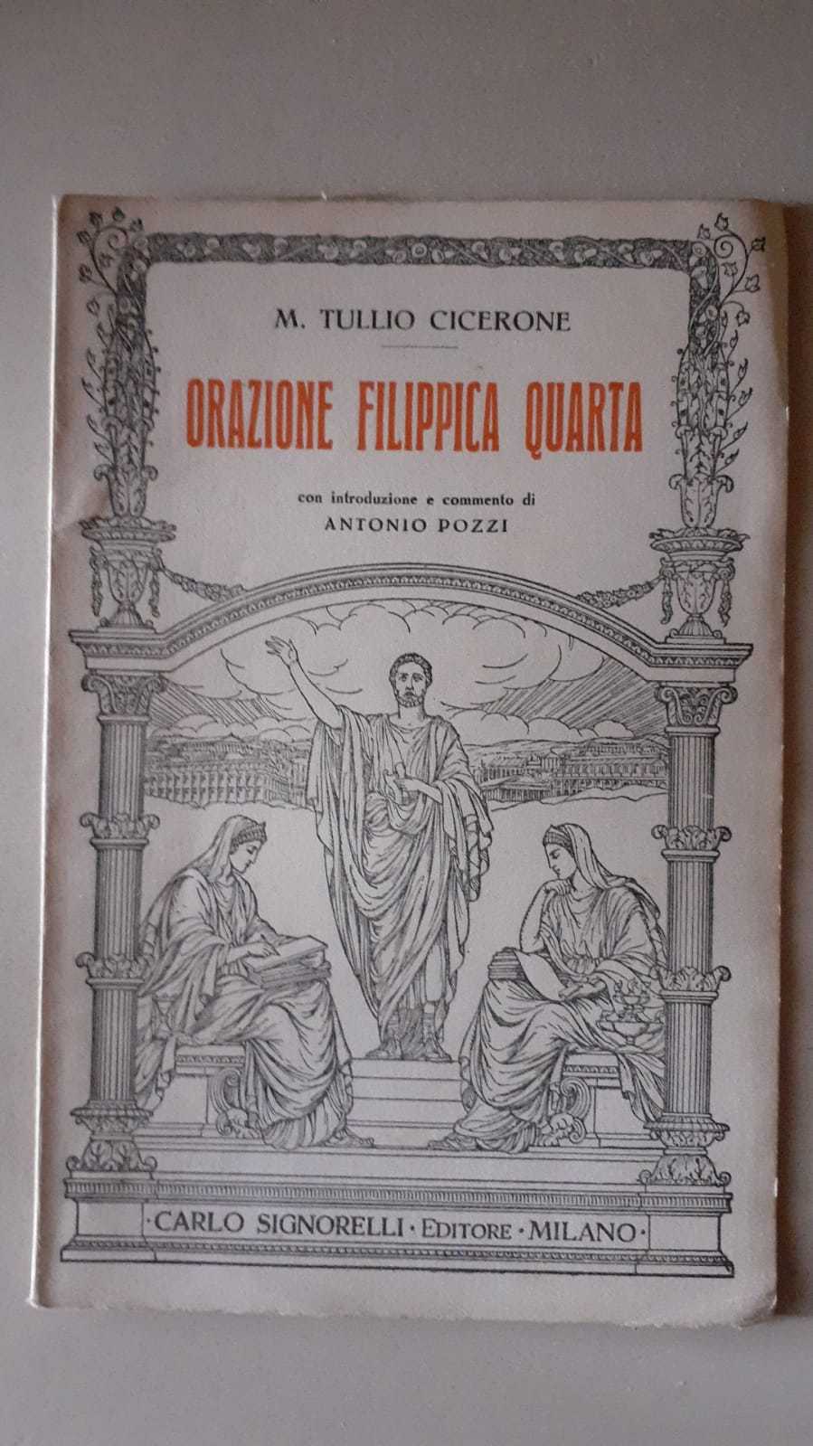 Orazione filippica quarta - copertina