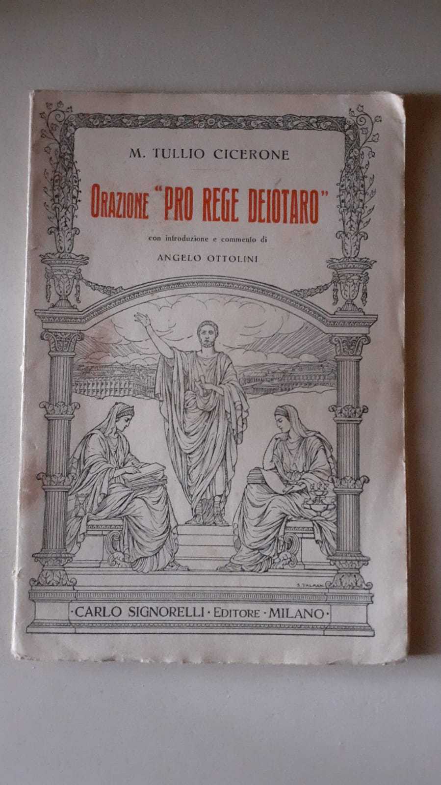 Orazione Pro rege deiotaro - copertina