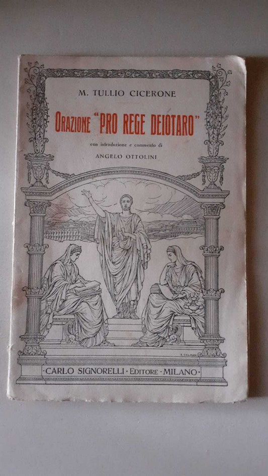 Orazione Pro rege deiotaro - copertina