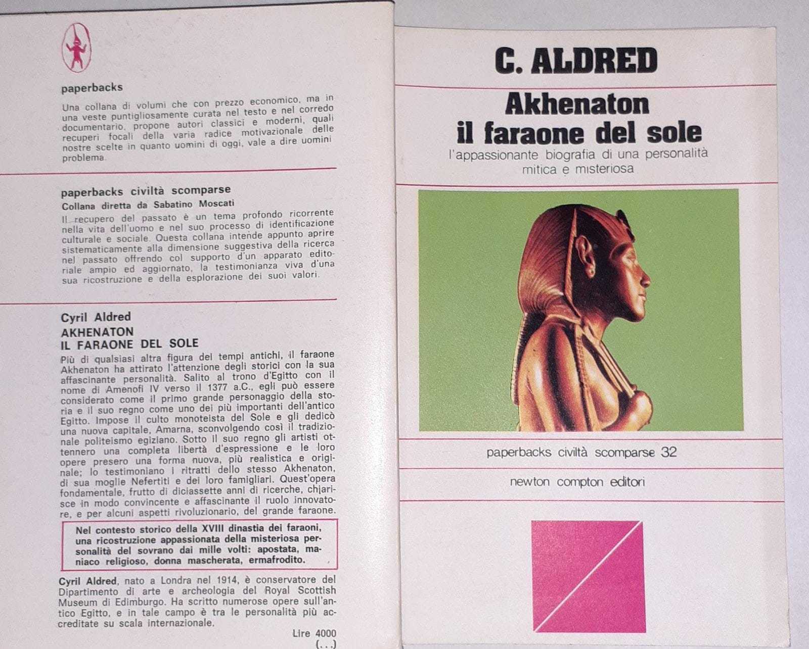 Akhenaton il faraone del sole - copertina