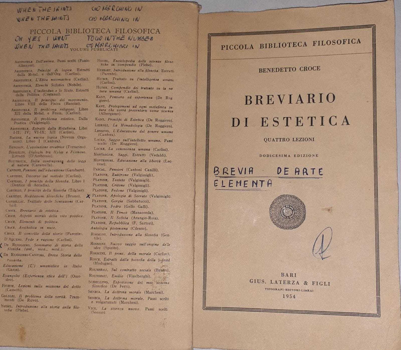 Breviario di estetica - copertina