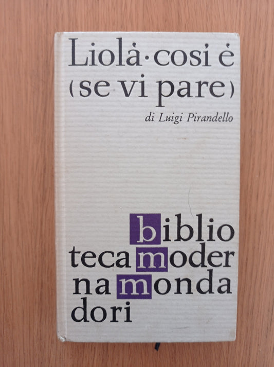 Liolà - Così è (se vi pare) - copertina