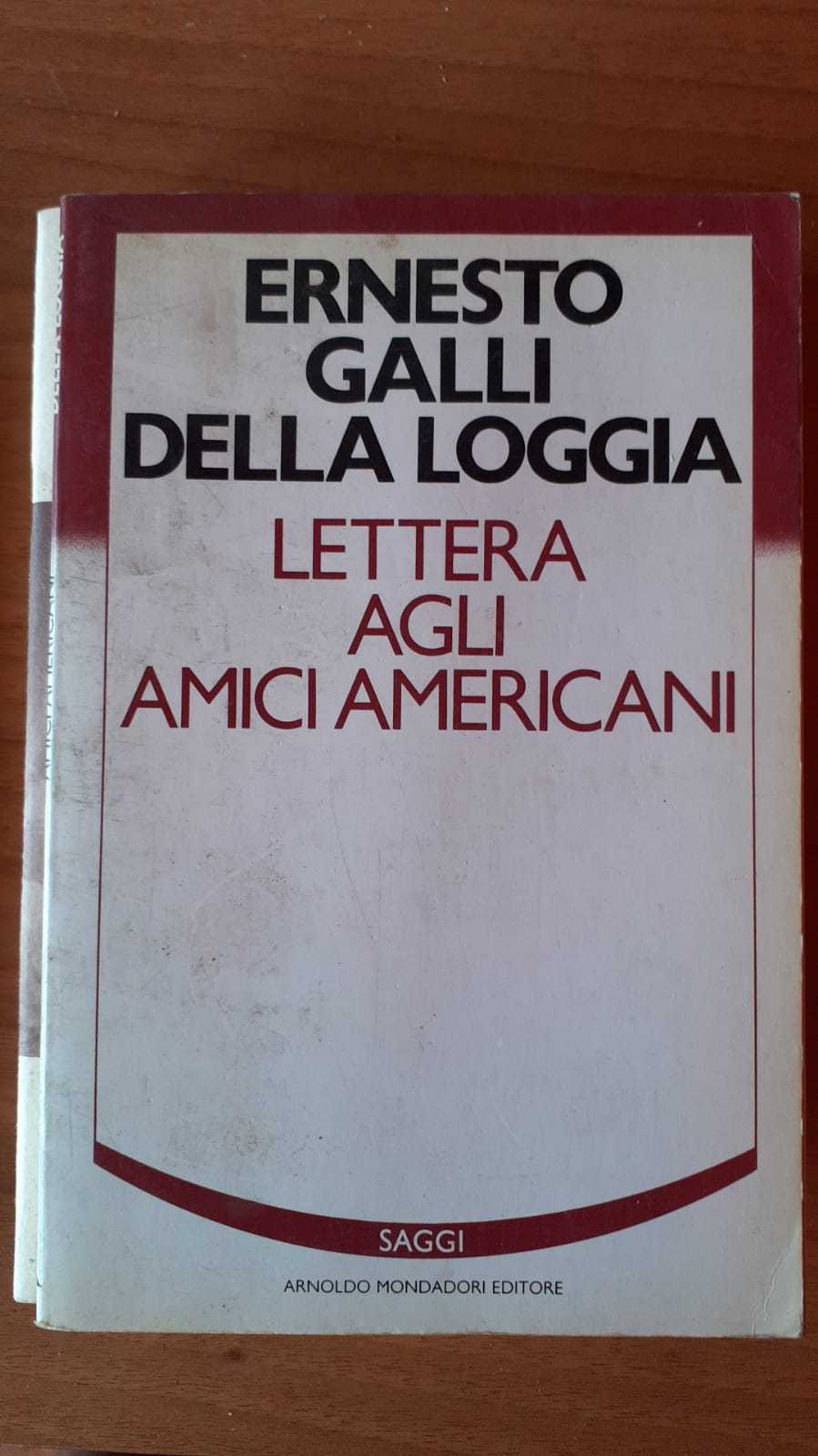 Lettera agli amici americani - copertina