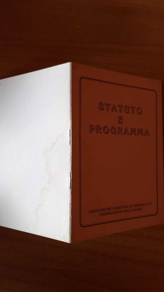 Statuto e programma - copertina