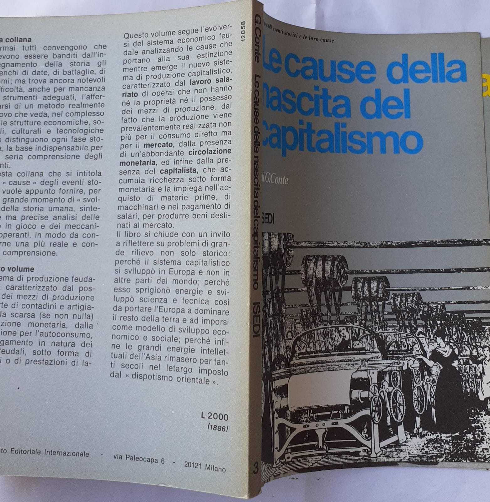 Le cause della nascita del capitalismo - copertina