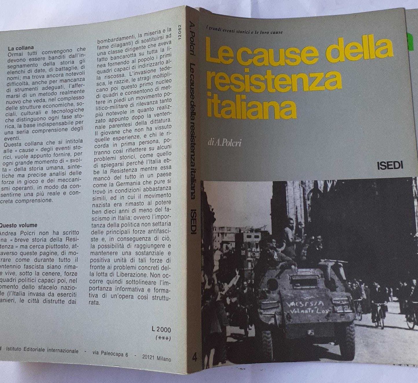Le cause della Resistenza italiana - copertina