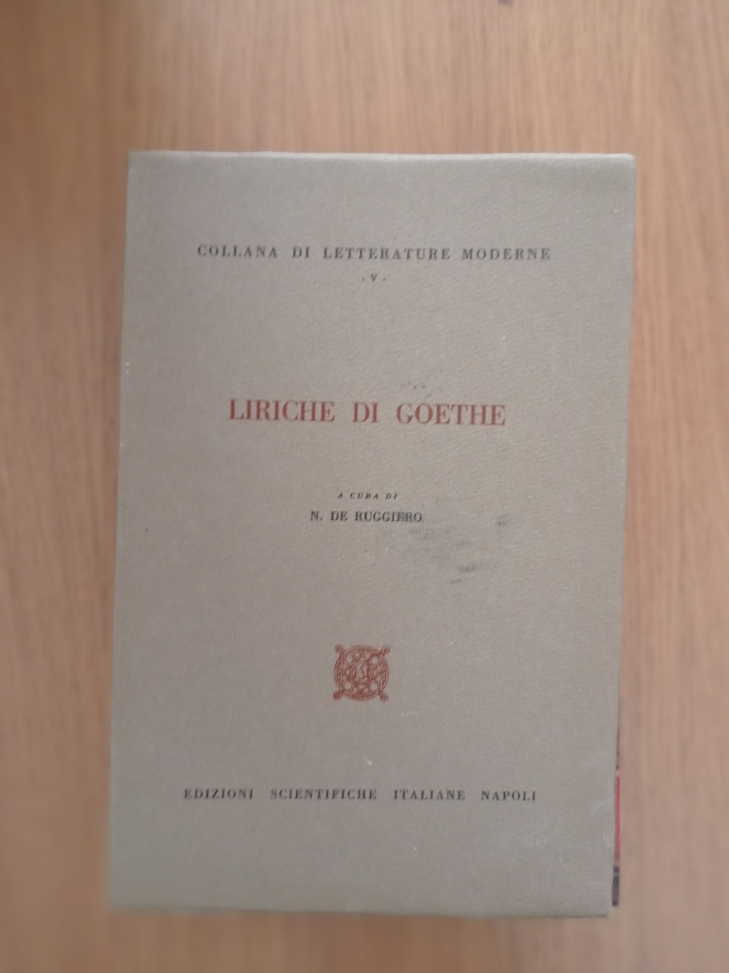 Liriche di Goethe - copertina