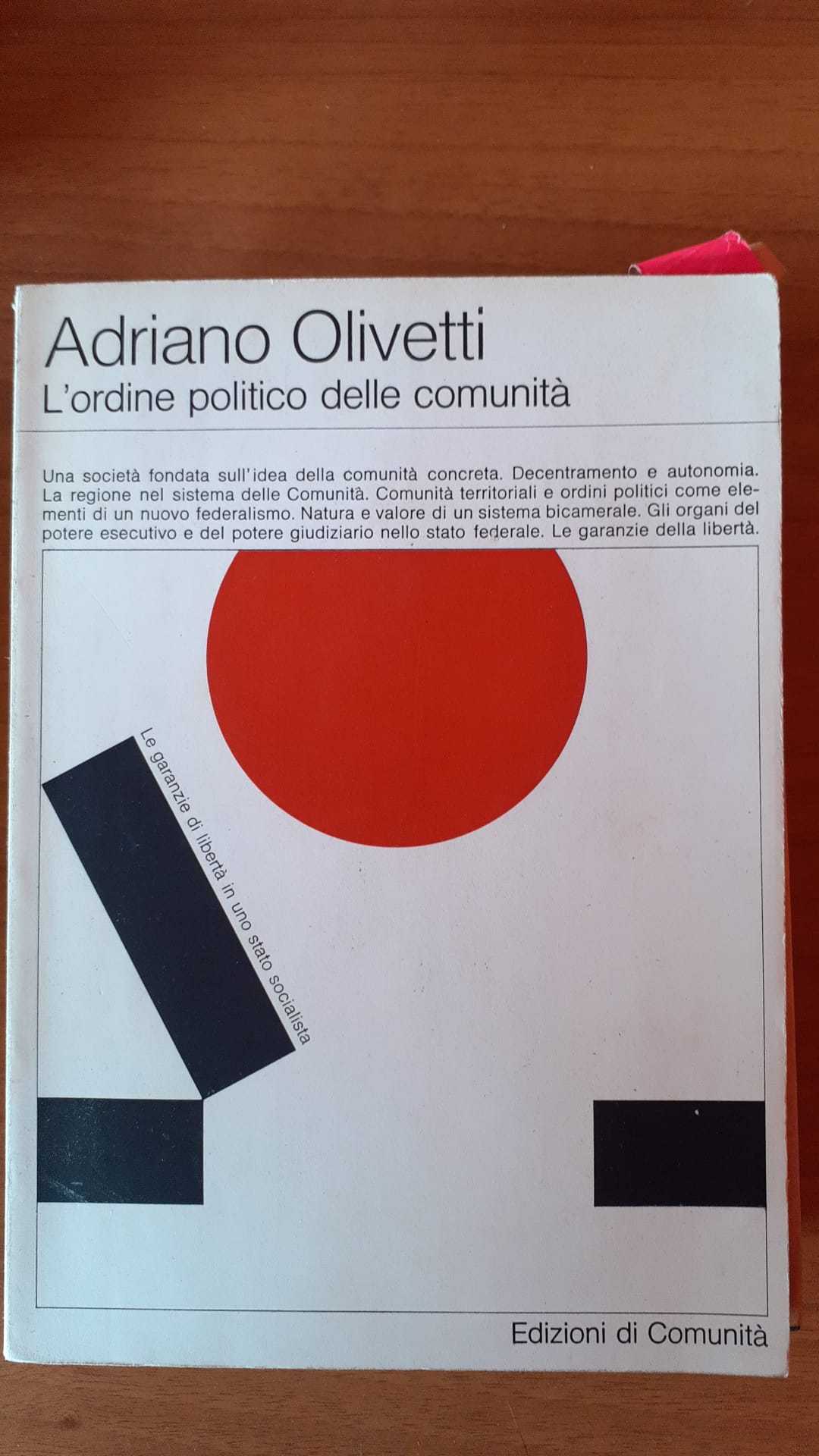 L'ordine politico delle comunità - copertina