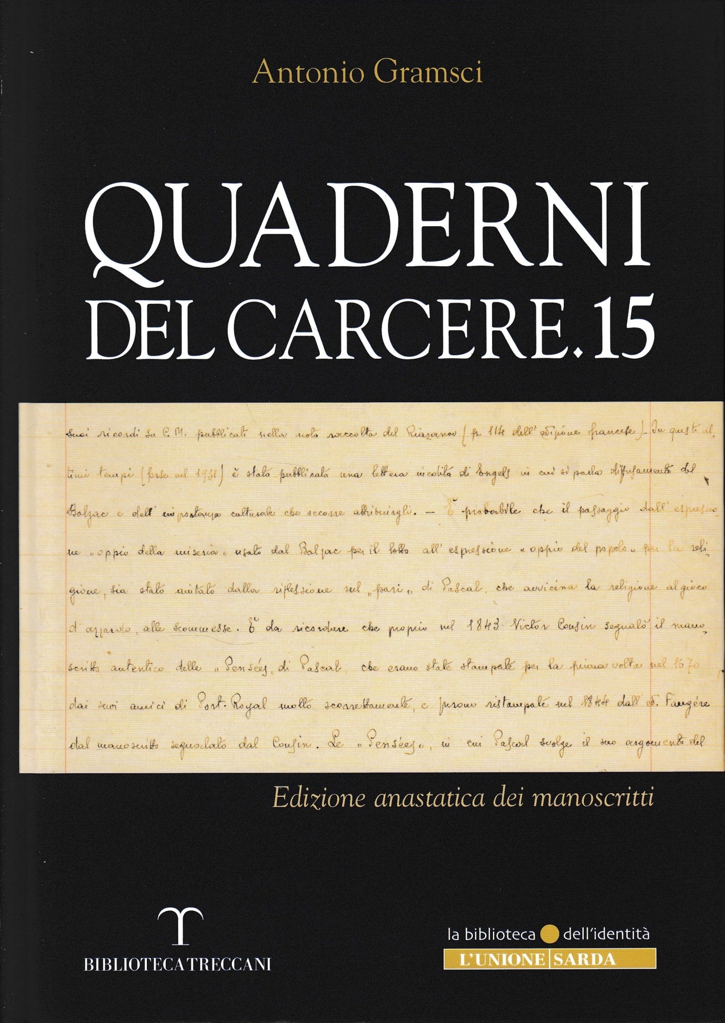 Quaderni del carcere 15. Edizione anastatica dei manoscritti - copertina