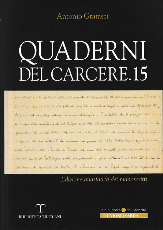 Quaderni del carcere 15. Edizione anastatica dei manoscritti - copertina