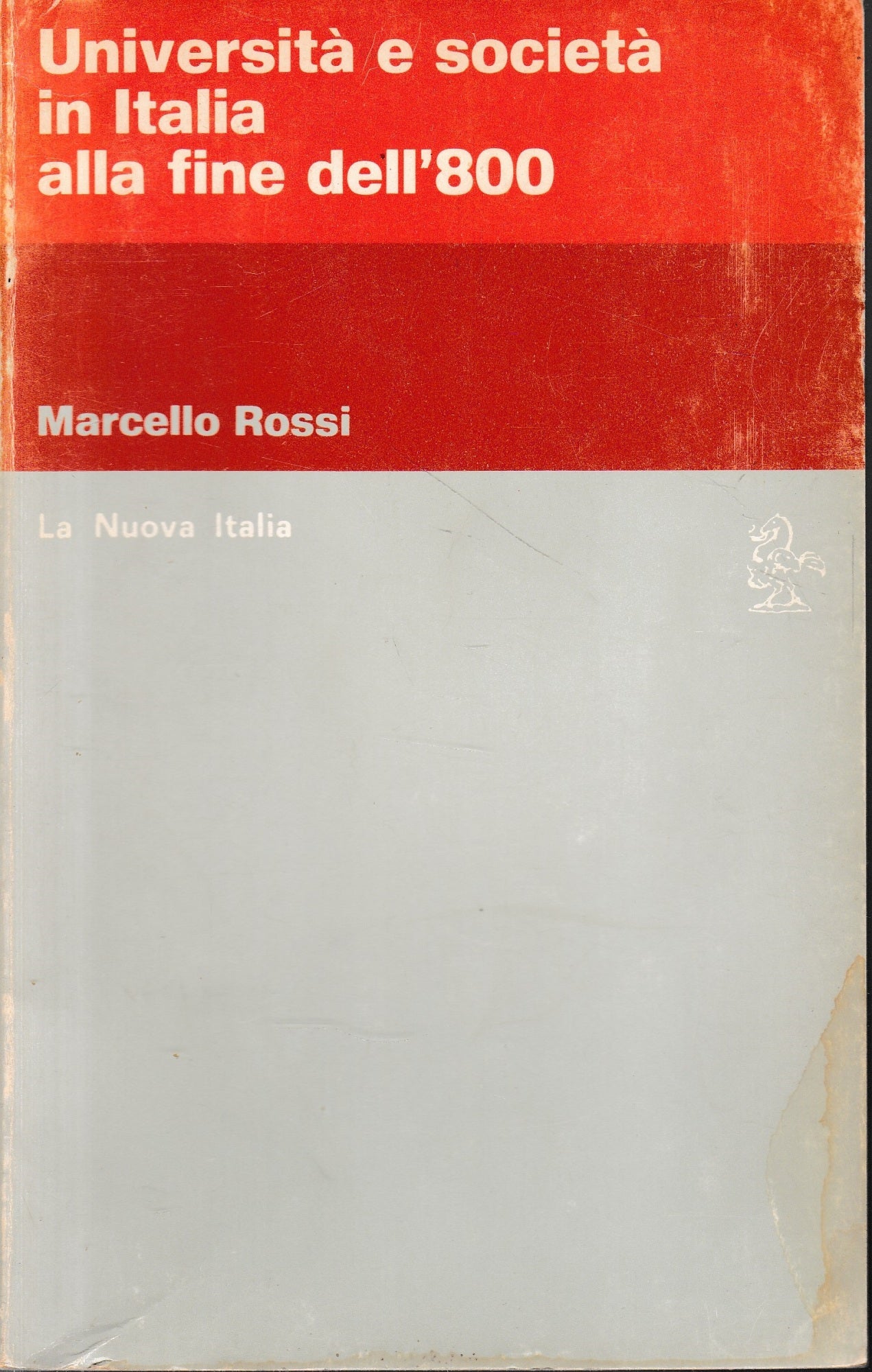 Università e società in Italia alla fine dell'800 - copertina