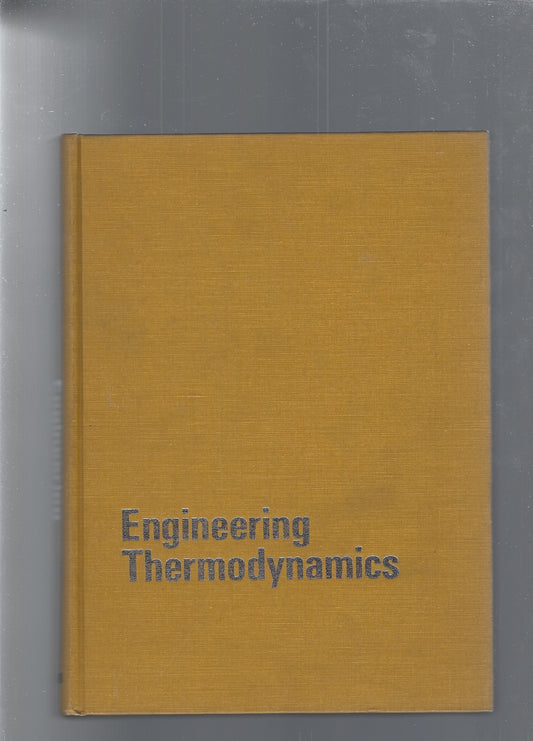 ENGINEERING THERMODYNAMICS - copertina