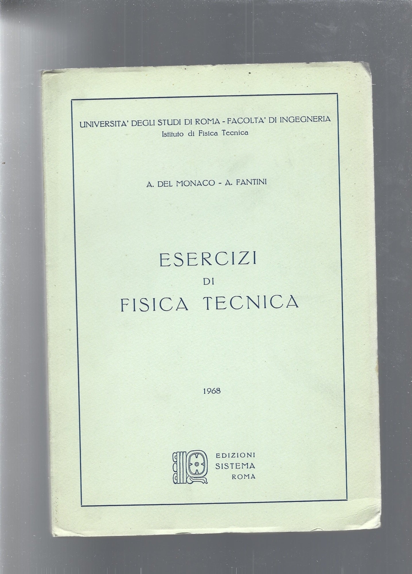 ESERCIZI DI FISICA TECNICA - copertina