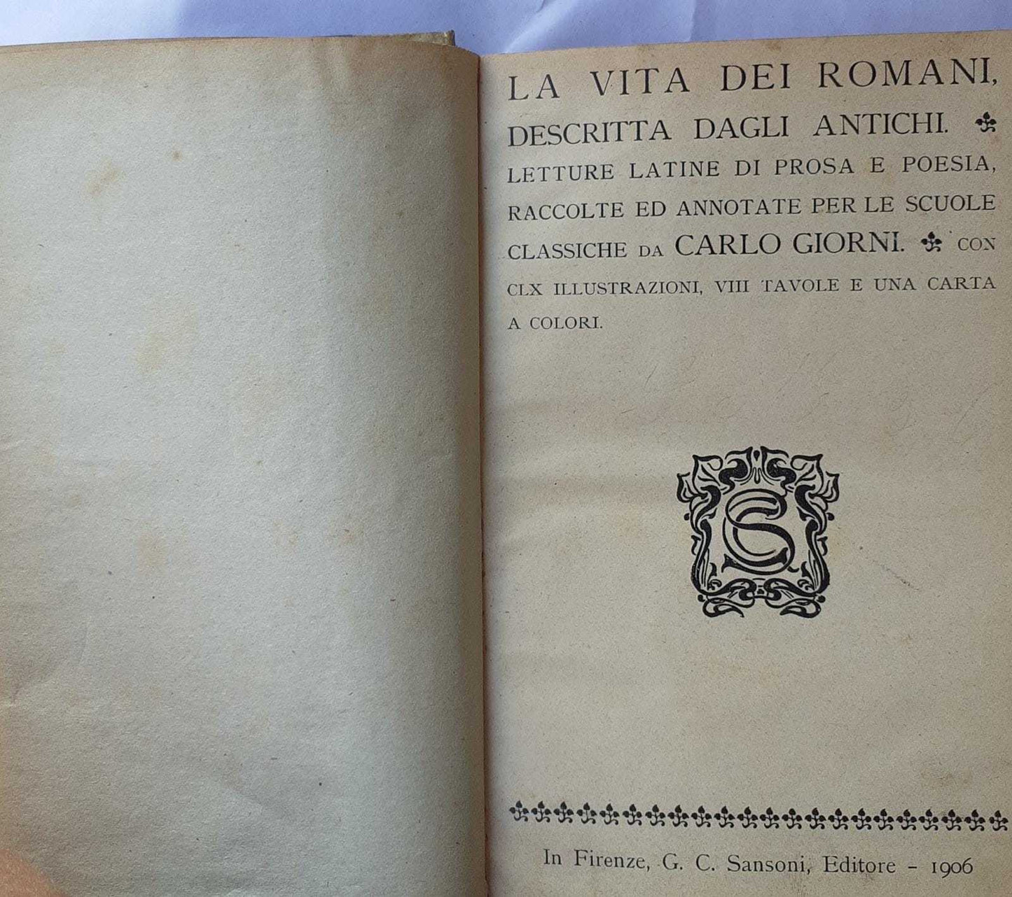 La vita dei romani, descritta dagli antichi. Letture latine di prosa e poesia - copertina