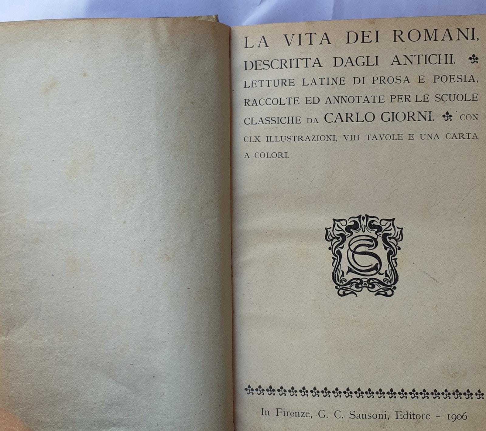 La vita dei romani, descritta dagli antichi. Letture latine di prosa e poesia - copertina