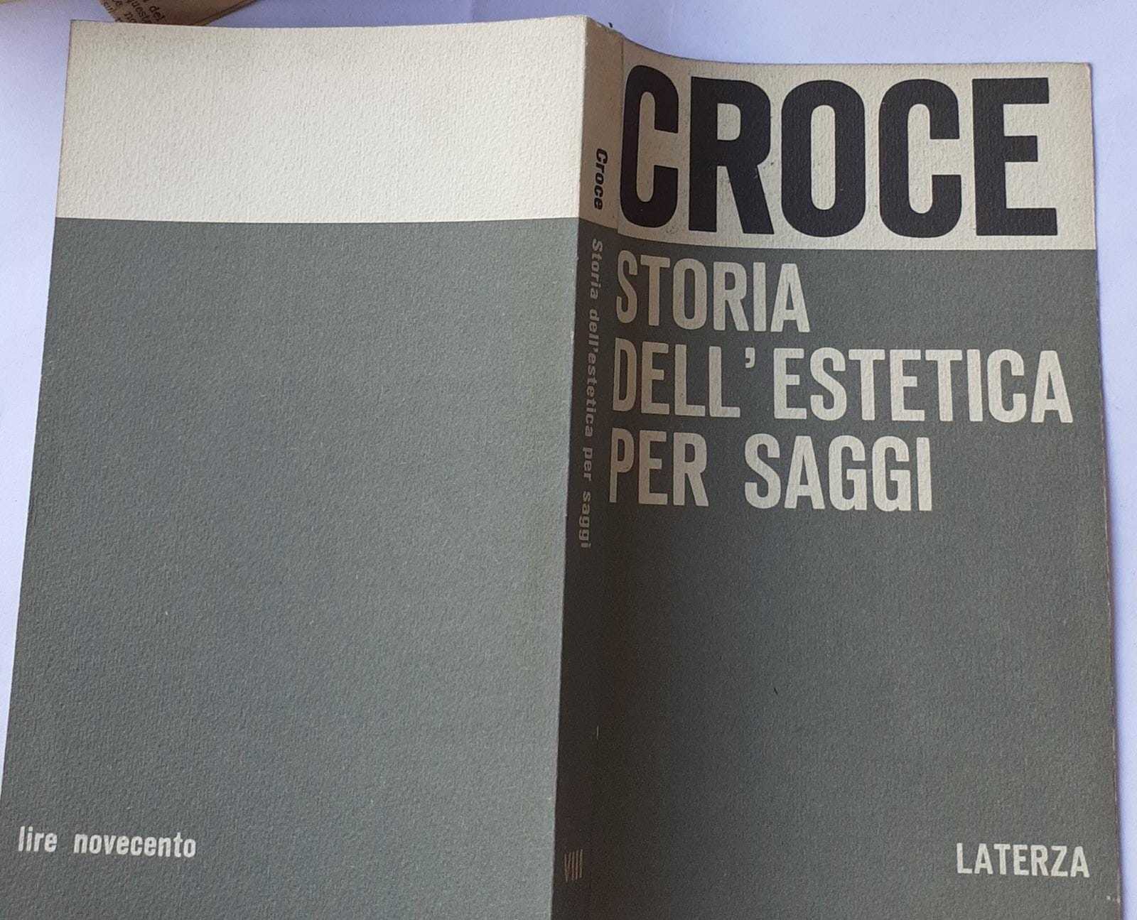 Storia dell'estetica per saggi - copertina