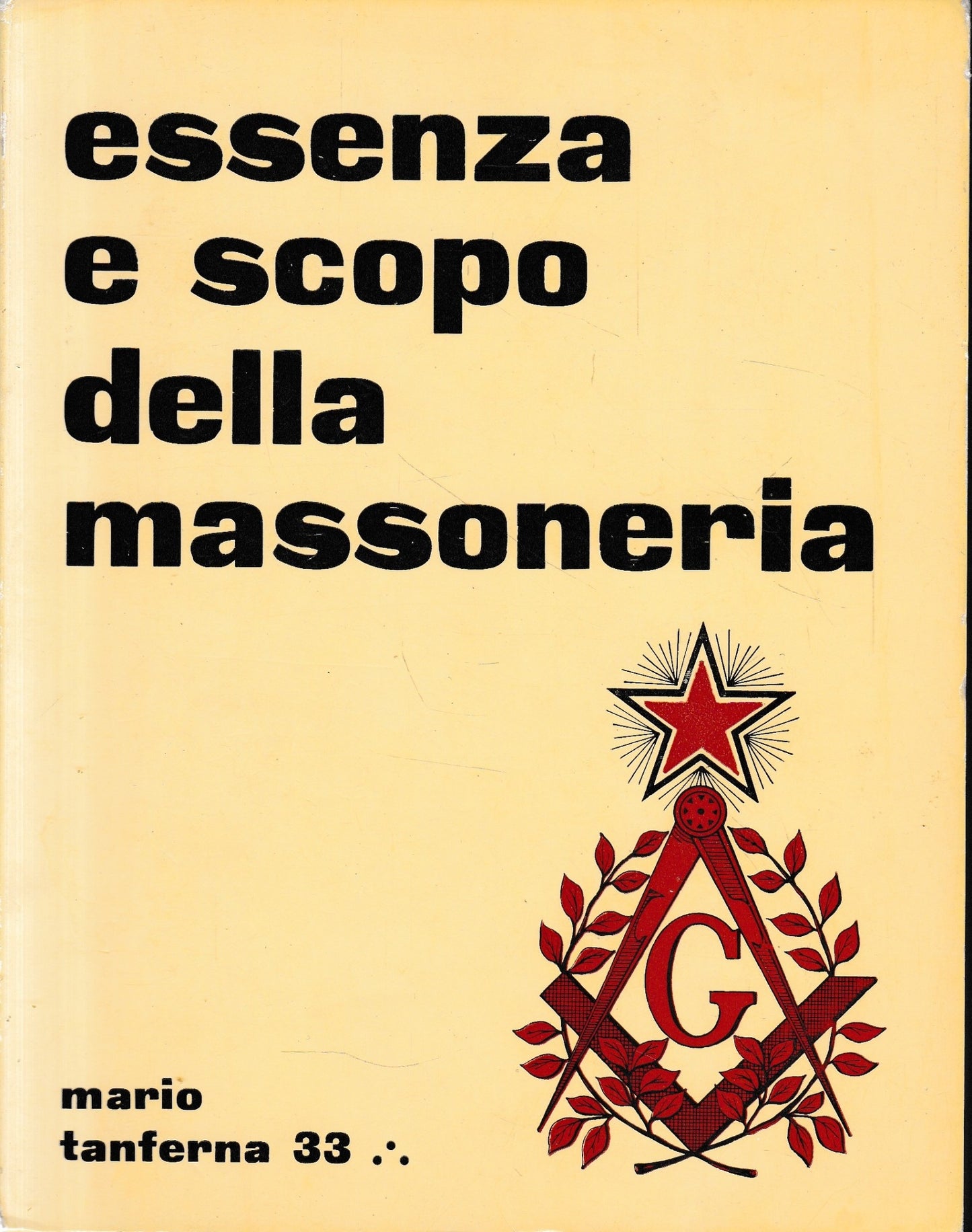 Essenza e scoo della massoneria - copertina