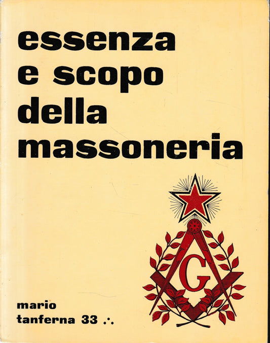 Essenza e scoo della massoneria - copertina