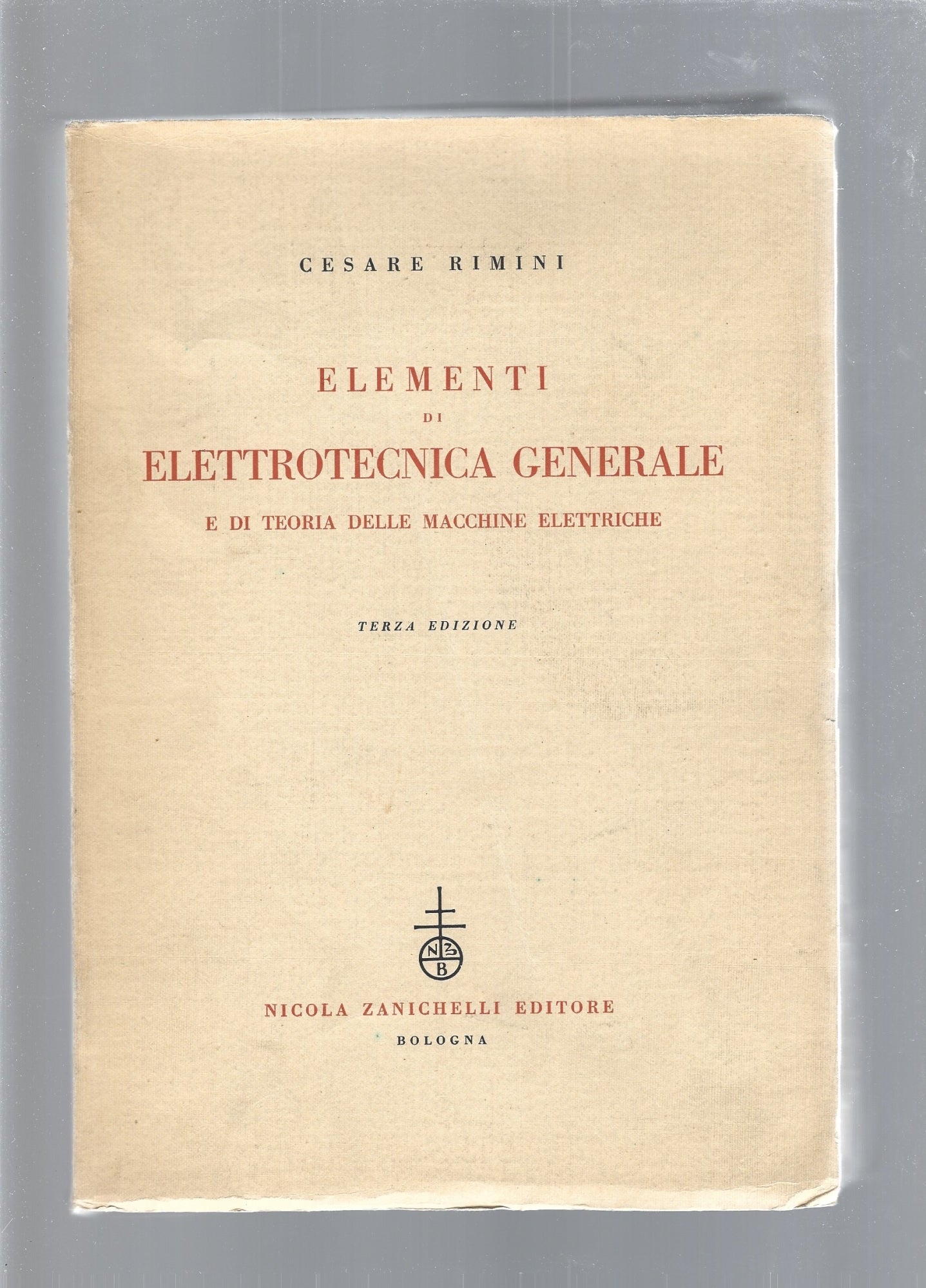ELEMENTI DI ELETTROTECNICA GENERALE - copertina