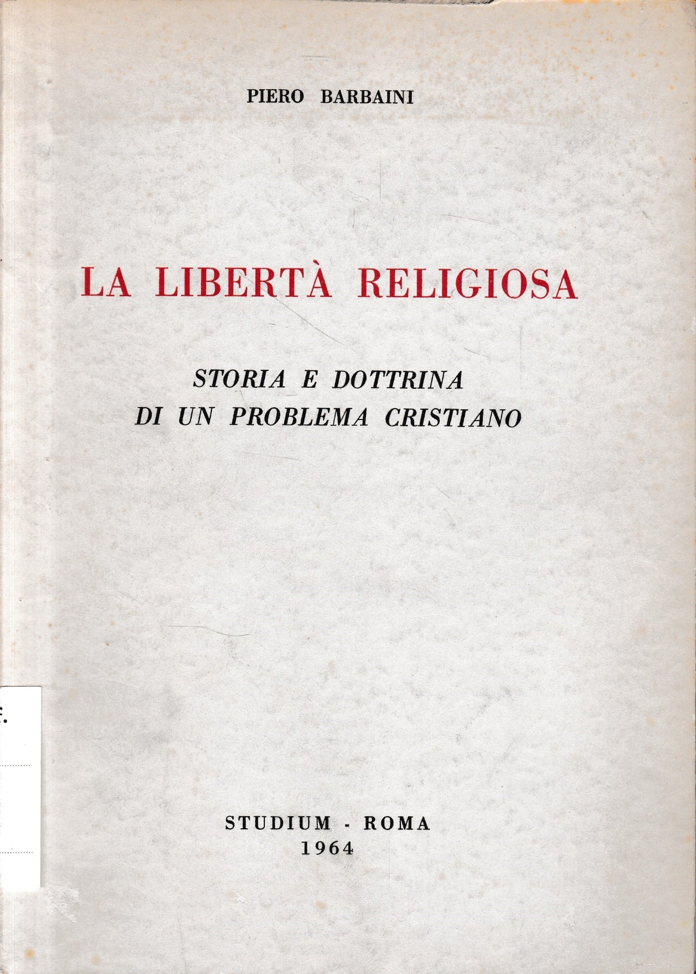 La libertà religiosa - copertina