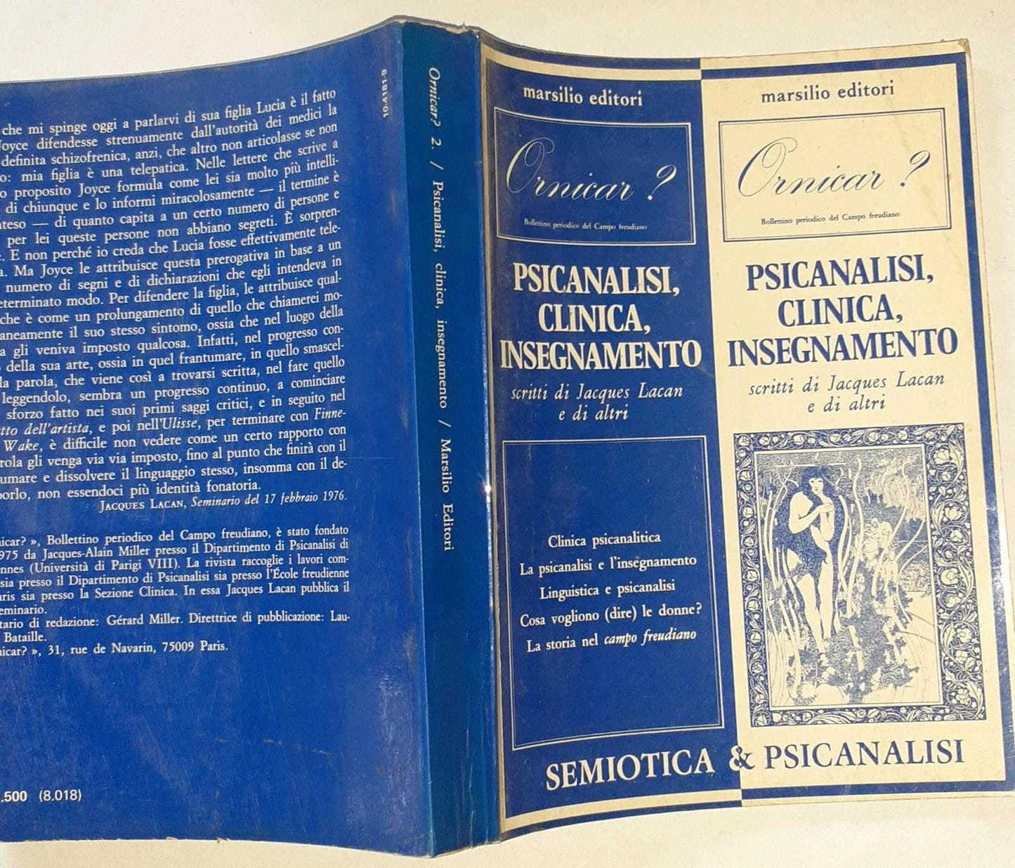 Psicanalisi clinica insegnamento - copertina