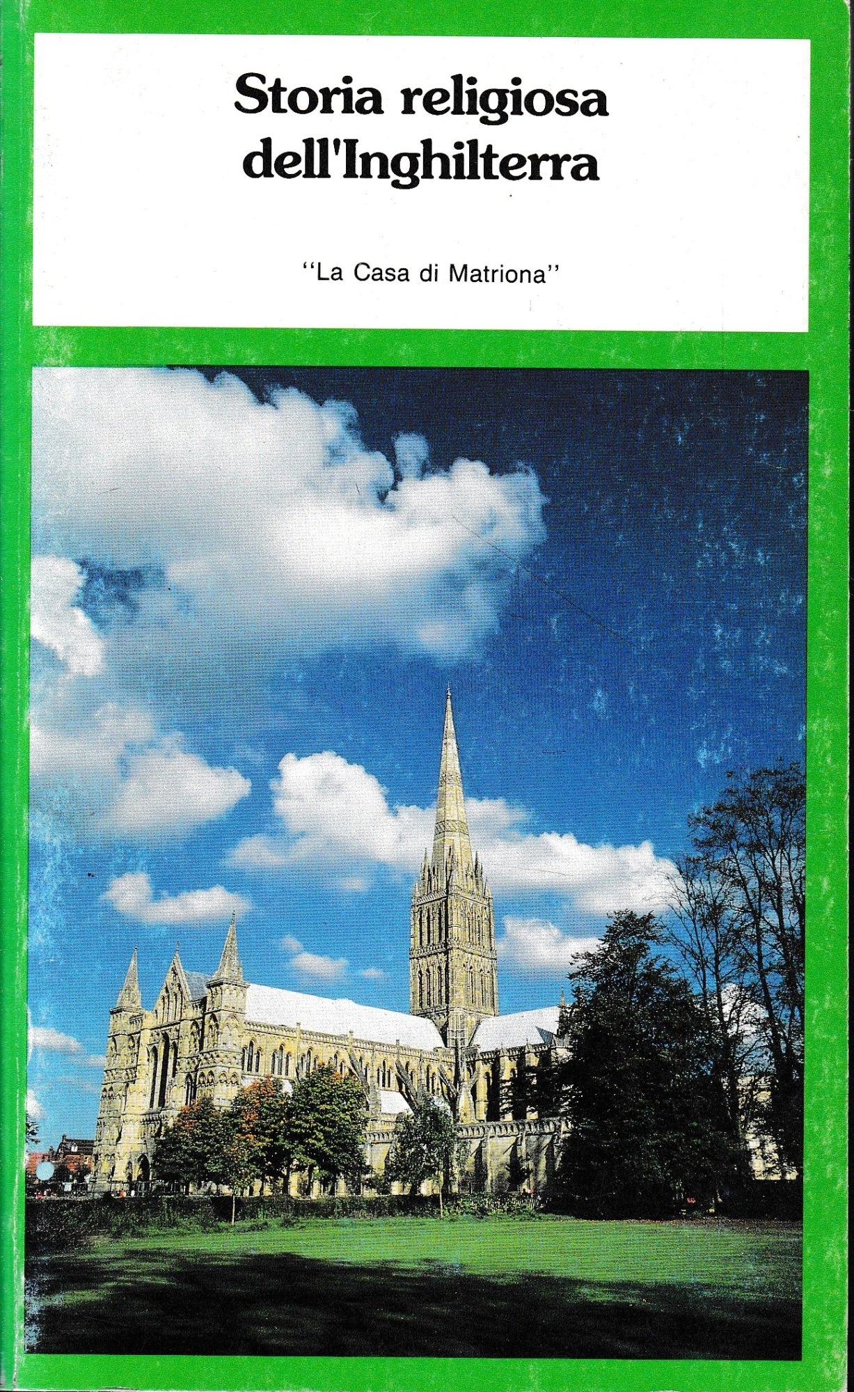 Storia religiosa dell'inghilterra - copertina