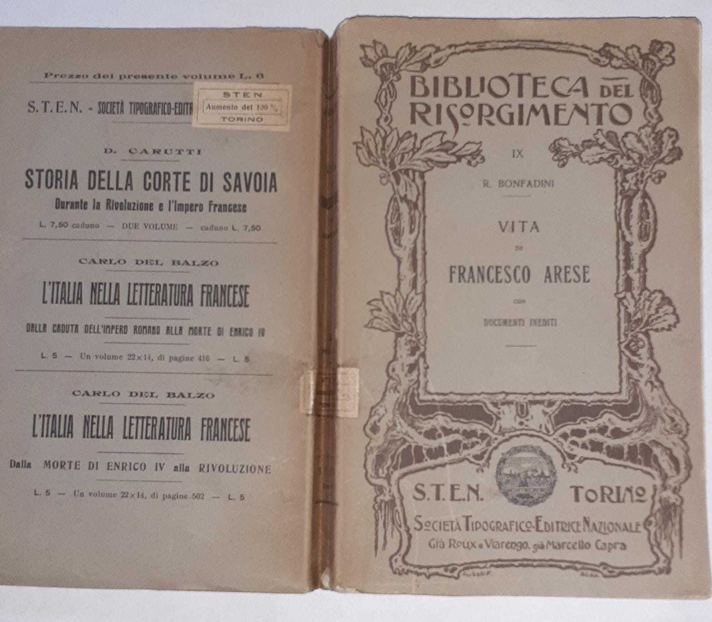 Vita Di Francesco Arese con Documenti Inediti - copertina