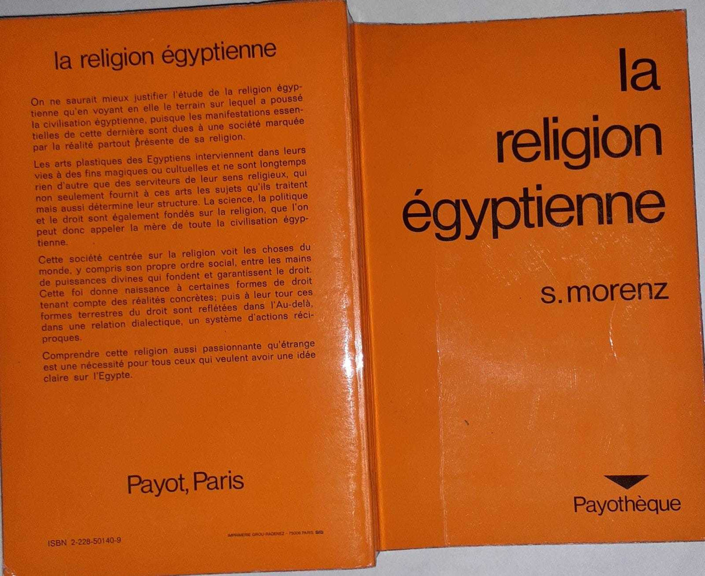 La Religion égyptienne - copertina