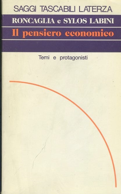 Il pensiero economico. Temi e protagonisti - copertina
