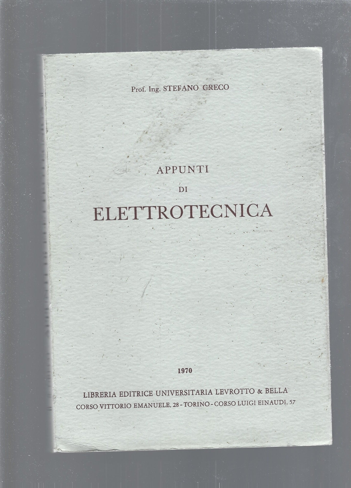 APPUNTI DI ELETTROTECNICA - copertina