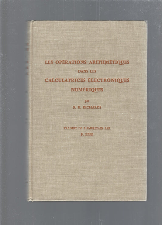 LES OPERATIONS  ARITHMETIQUES DANS LES CALCULATRICES ELECTRONIQUES NUMERIQUES - copertina