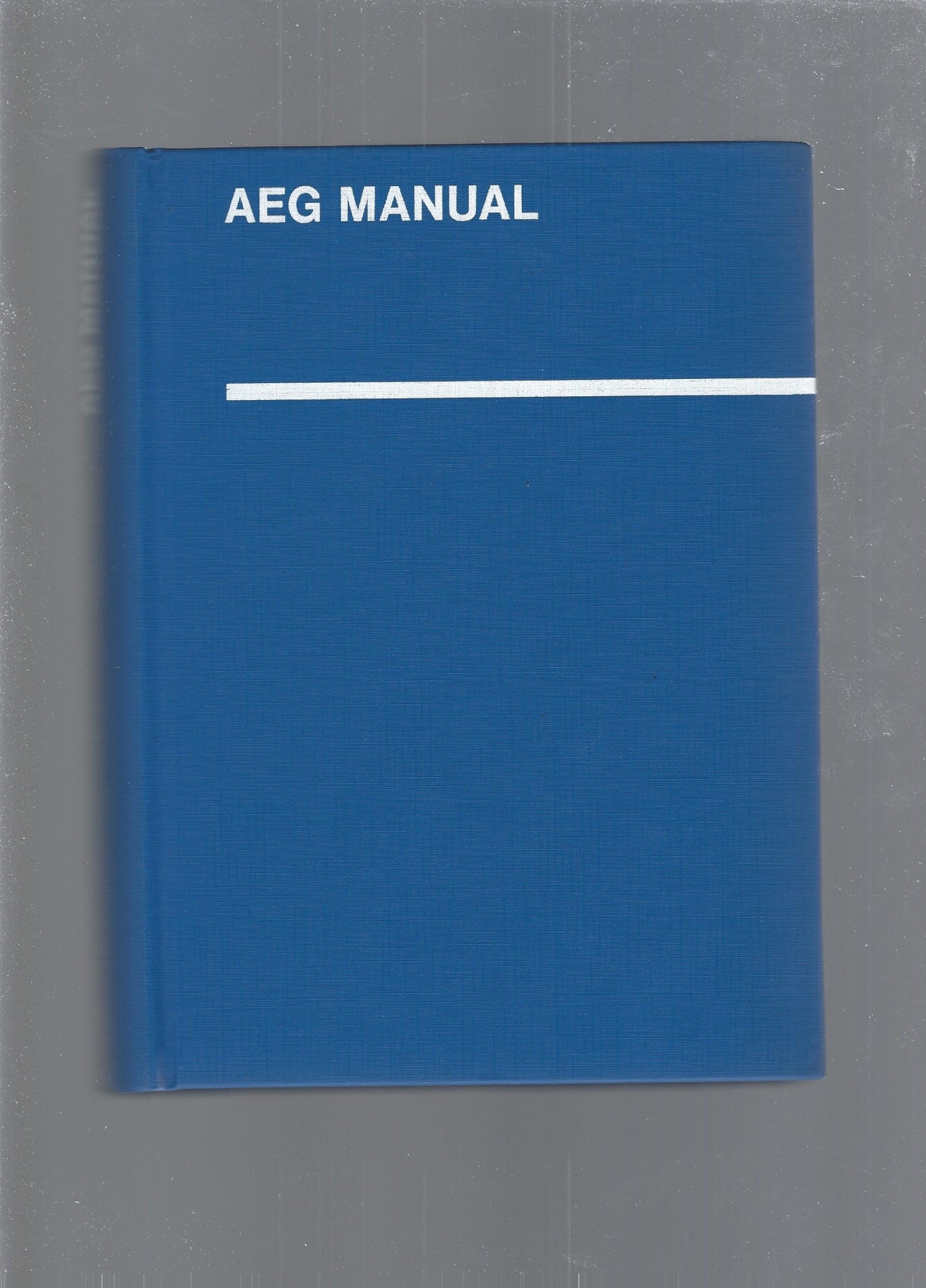 AEG MANUAL - copertina