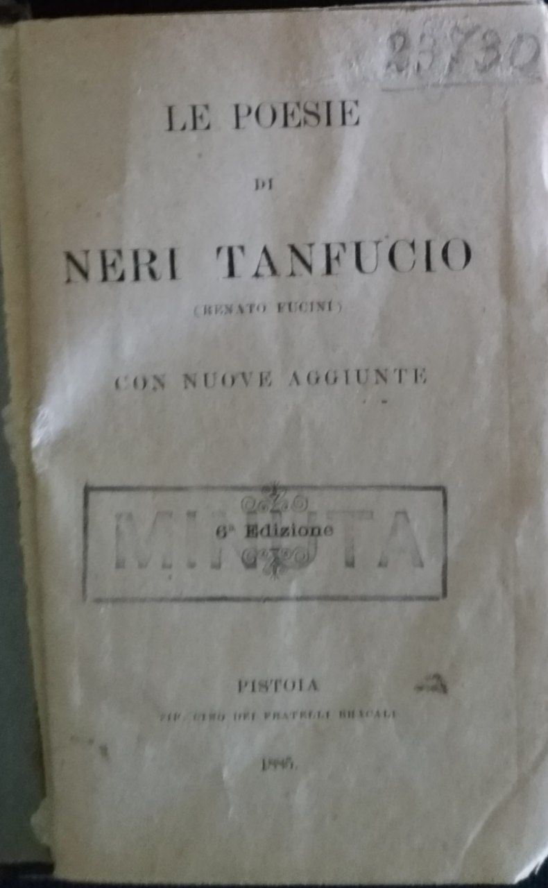 Le poesie di Neri Tanfucio - copertina