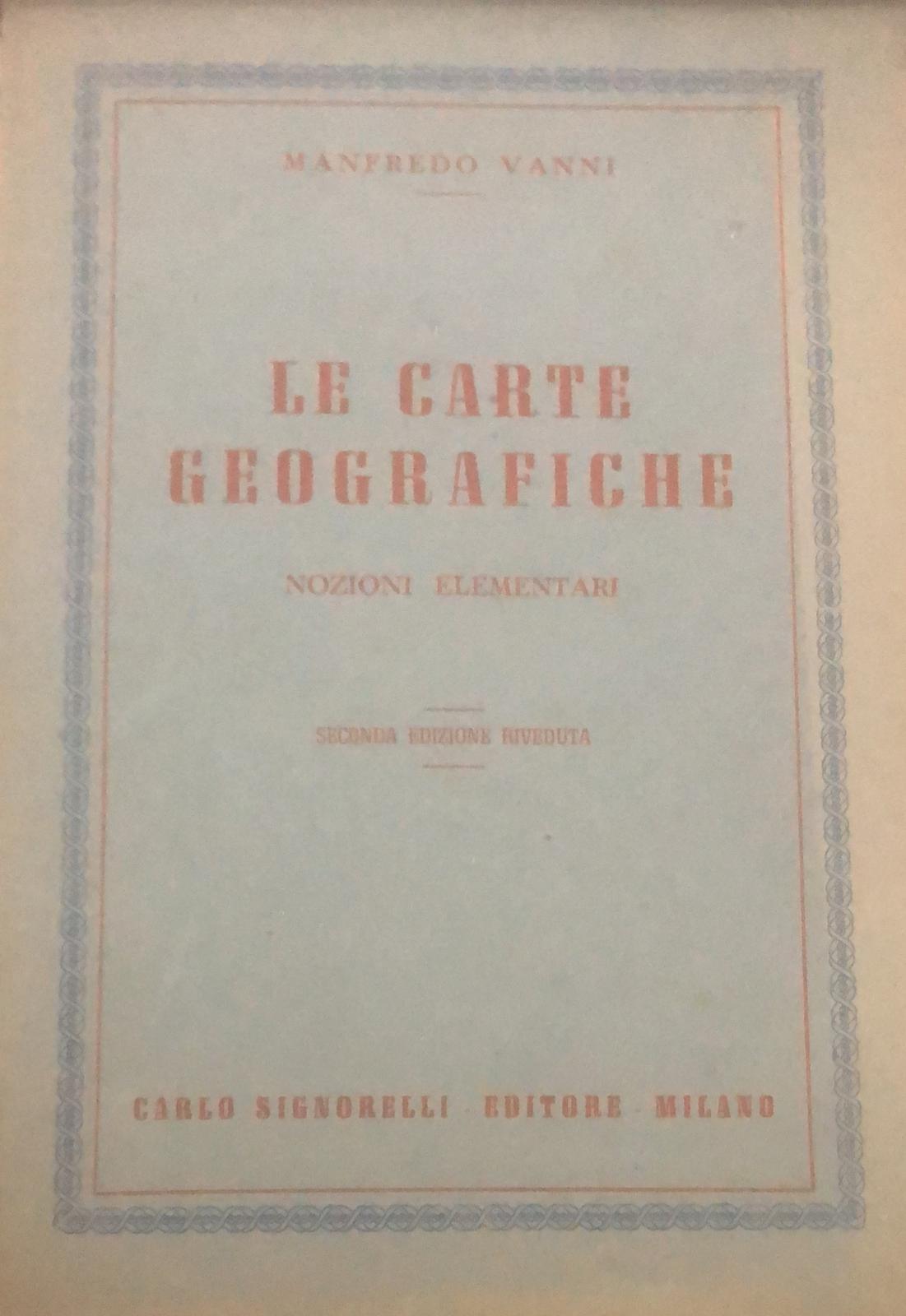 Le carte geografiche - copertina