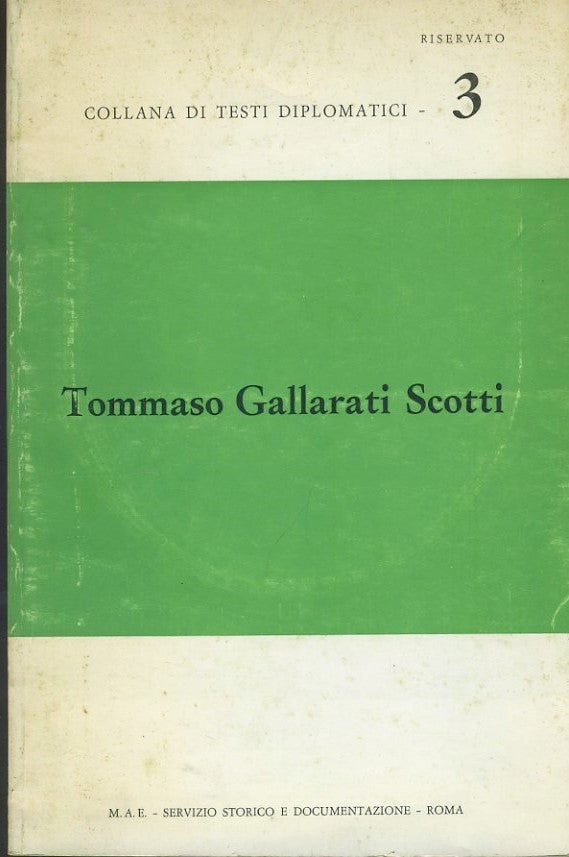Tommaso Gallarati Scotti - copertina