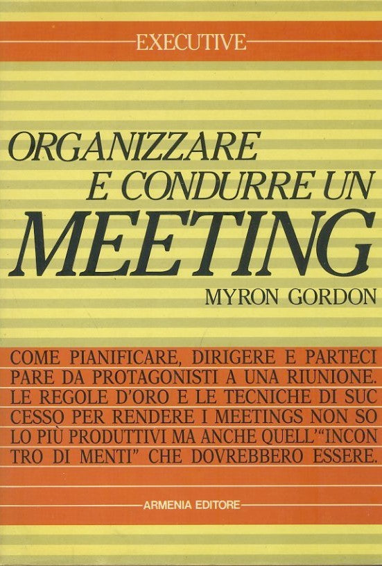 Organizzare e condurre un meeting - copertina