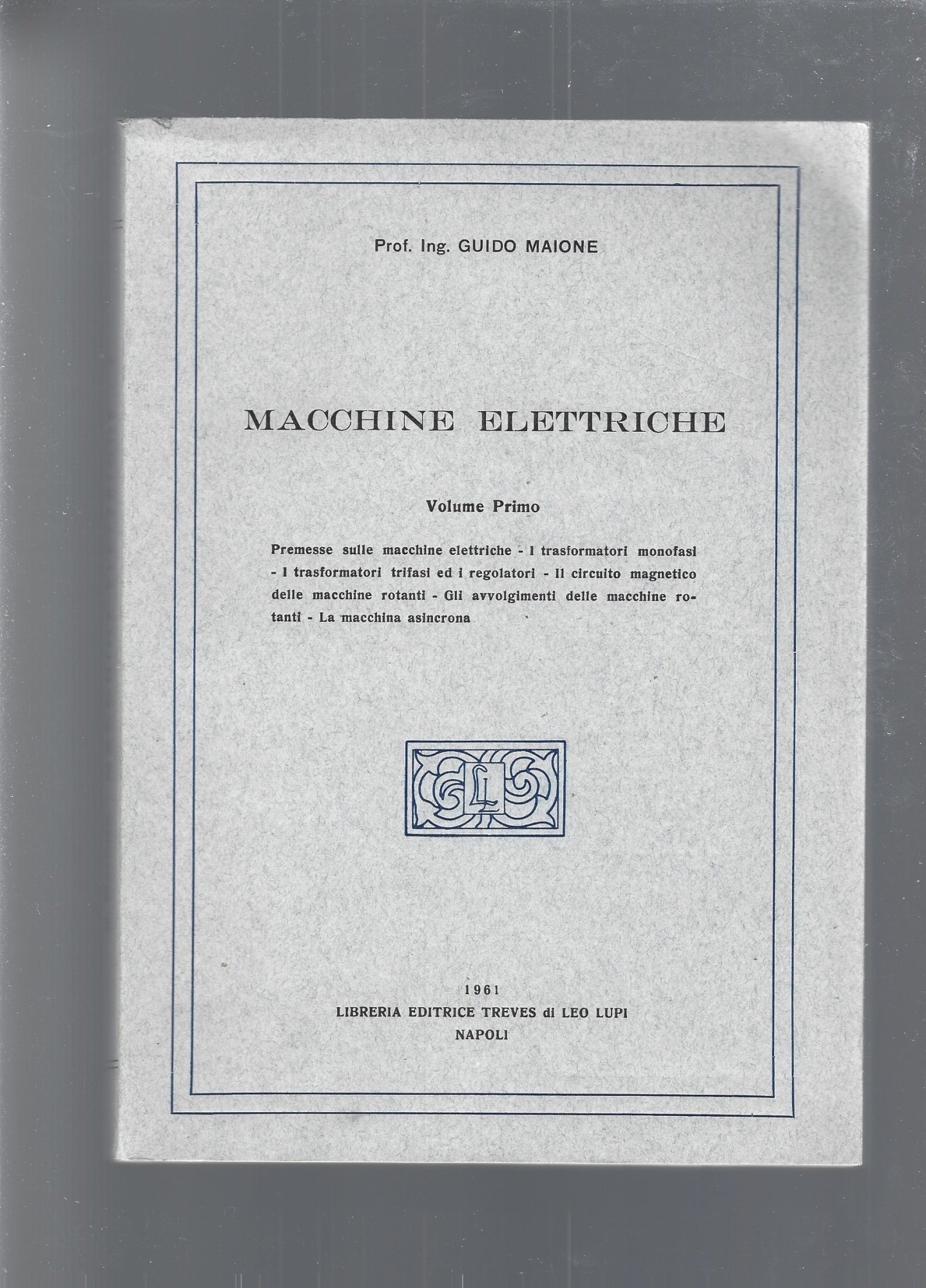 MACCHINE ELETTRICHE vol 1 e 2 - copertina