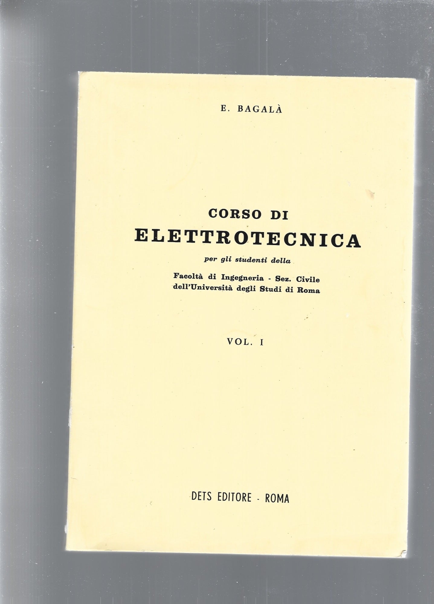 CORSO DI ELETTROTECNICA vol 1 e 2 - copertina
