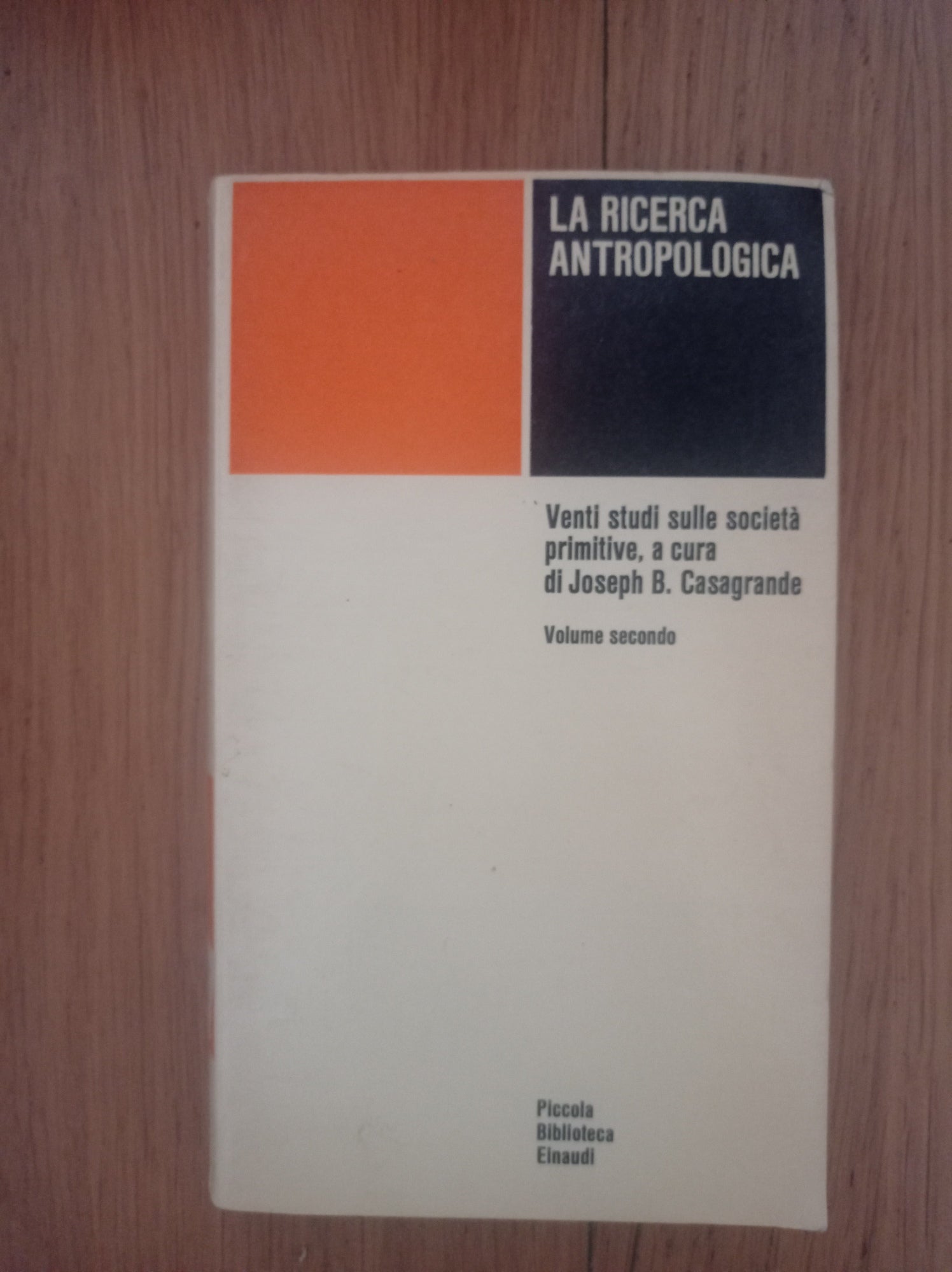 La ricerca antropologica Vol. Secondo - copertina
