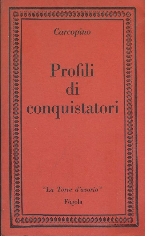 Profili di conquistatori - copertina