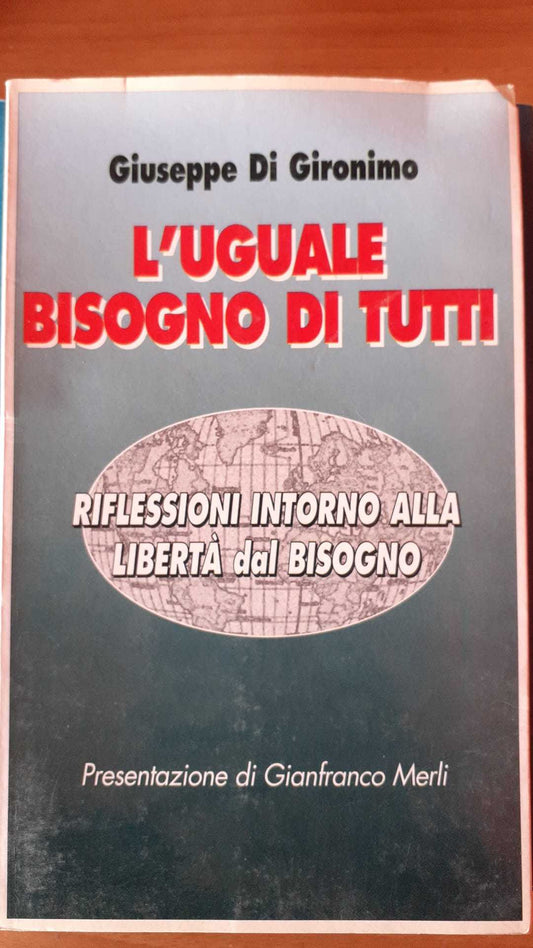 L'uguale bisogno di tutti - copertina