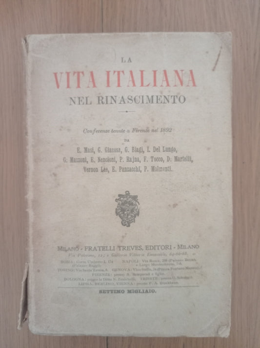 La vita italiana nel Rinascimento - copertina