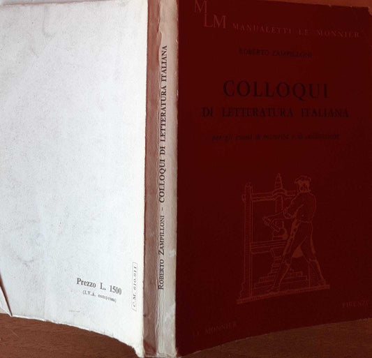 Colloqui di letteratura italiana per gli esami di maturita' e di abilitazione - copertina