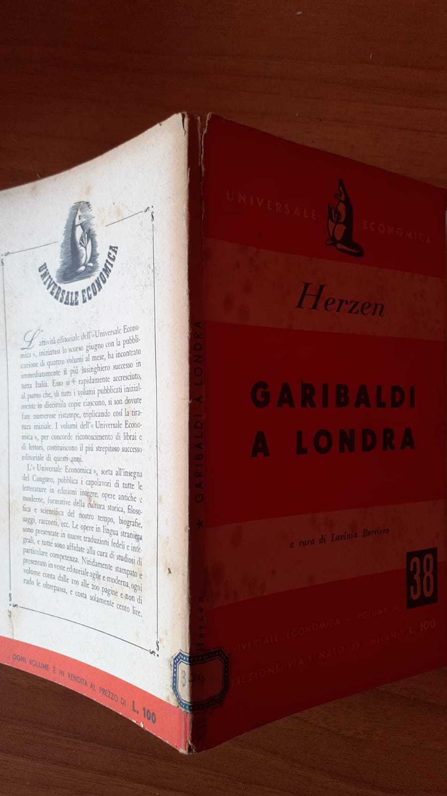 Garibaldi a Londra - copertina