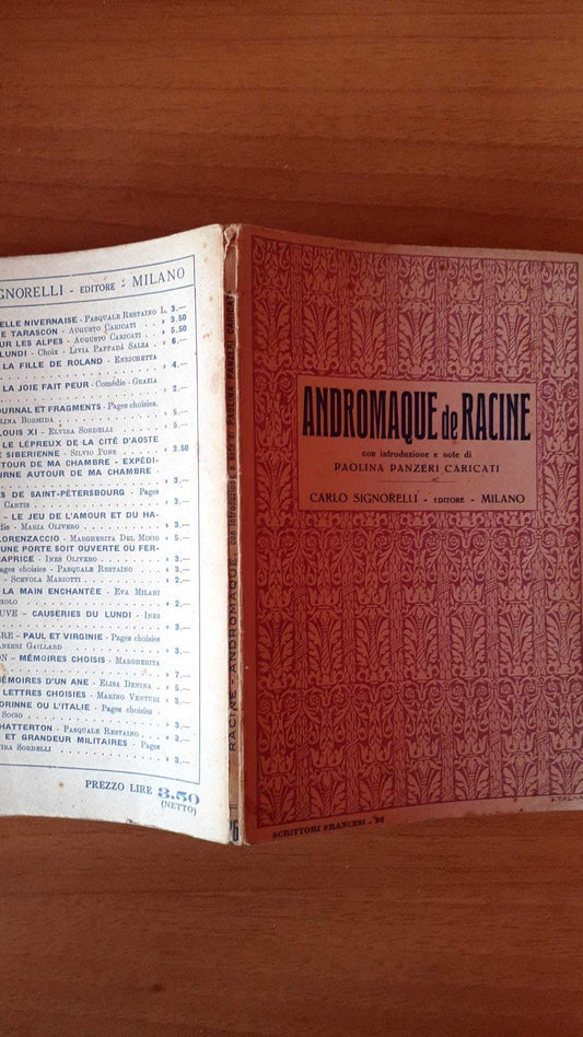 Andromaque de Racine - copertina